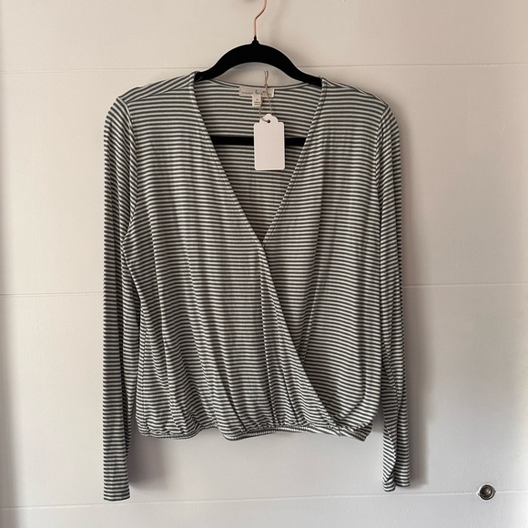 Nine Britton Stitch Fix Striped Blouse Size M - Picture 1 of 8